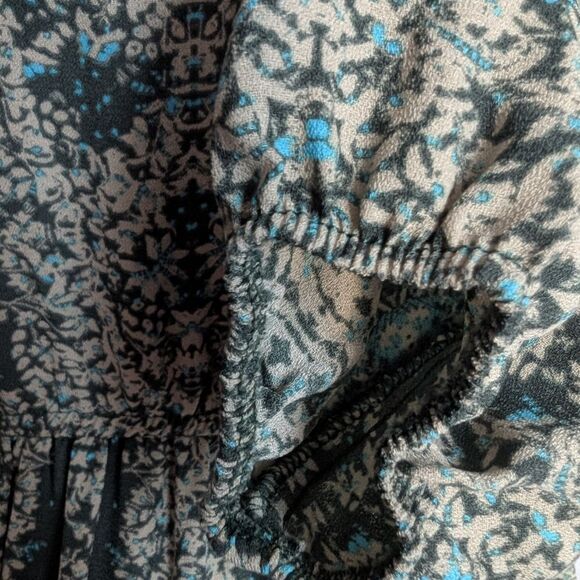 Anthropologie Ecote Tiered boho Botanical Maxi Dress Size S - Picture 8 of 12